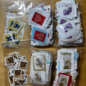 1300+ Love postage Stamps, collection crafts ephemera